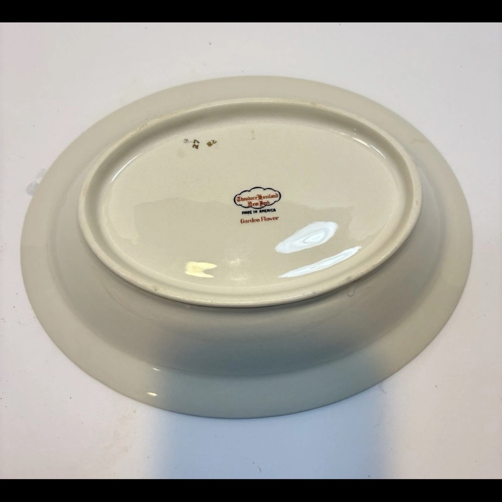 Theodore Haviland New York "Garden Flowers" oval serving bowl - Picture 2 of 5
